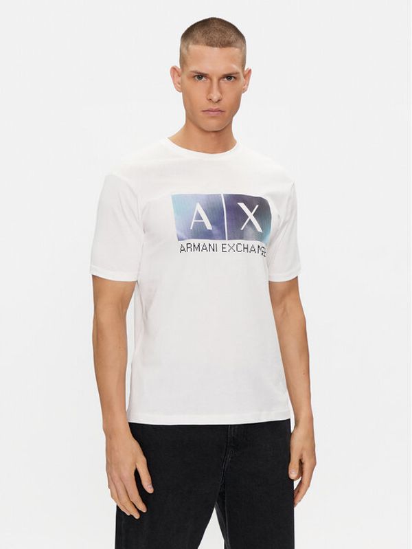 Armani Exchange Armani Exchange Majica 3DZTJB ZJBYZ 1116 Bela Regular Fit