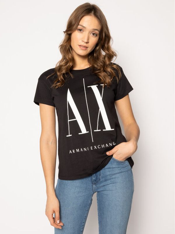 Armani Exchange Armani Exchange Majica 8NYTCX YJG3Z 1200 Črna Regular Fit