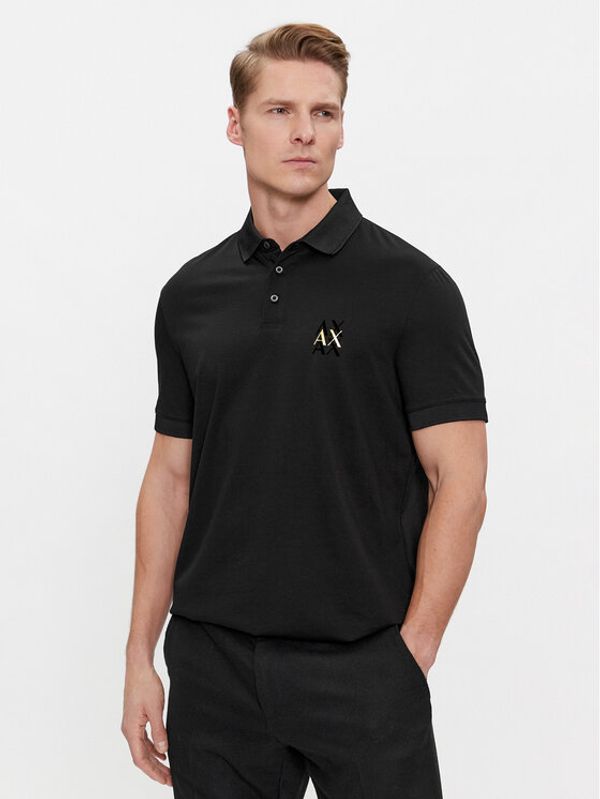 Armani Exchange Armani Exchange Polo majica 3DZFSA ZJ9AZ 1200 Črna Regular Fit