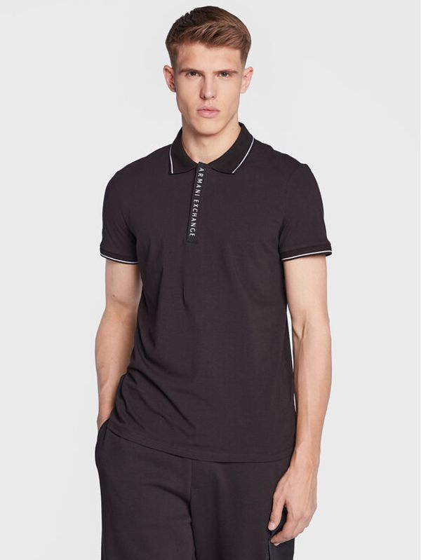 Armani Exchange Armani Exchange Polo majica 8NZF71 ZJH2Z 1200 Črna Regular Fit