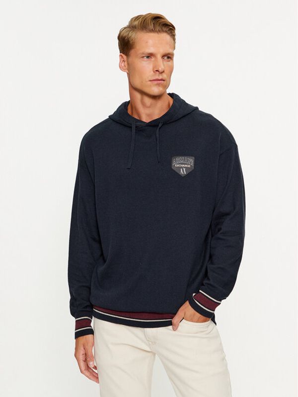 Armani Exchange Armani Exchange Pulover 6RZM2A ZM3FZ 1510 Mornarsko modra Regular Fit