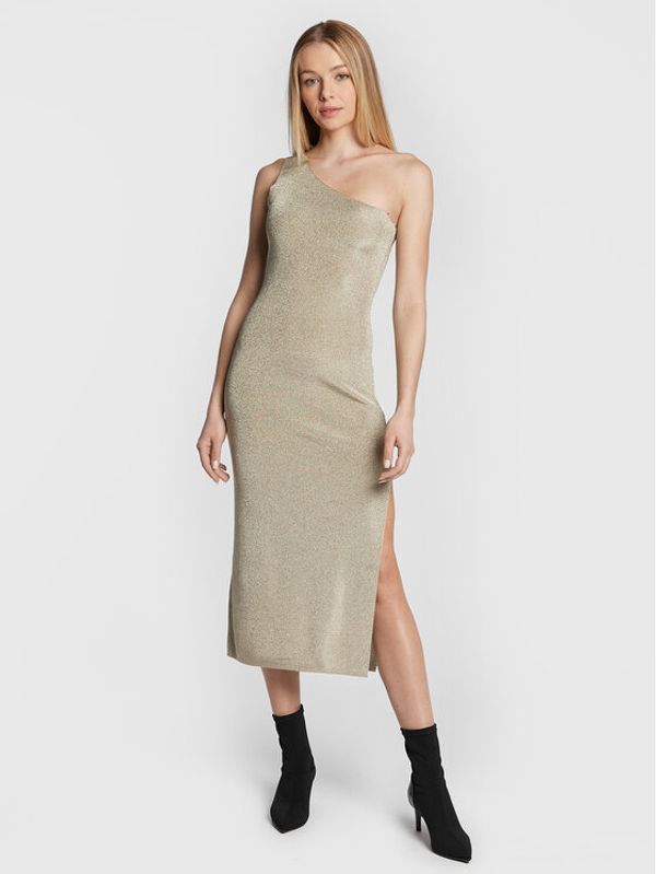 Ba&sh Ba&sh Cocktail obleka Robe Zayna 1H22ZAYN Zlata Slim Fit