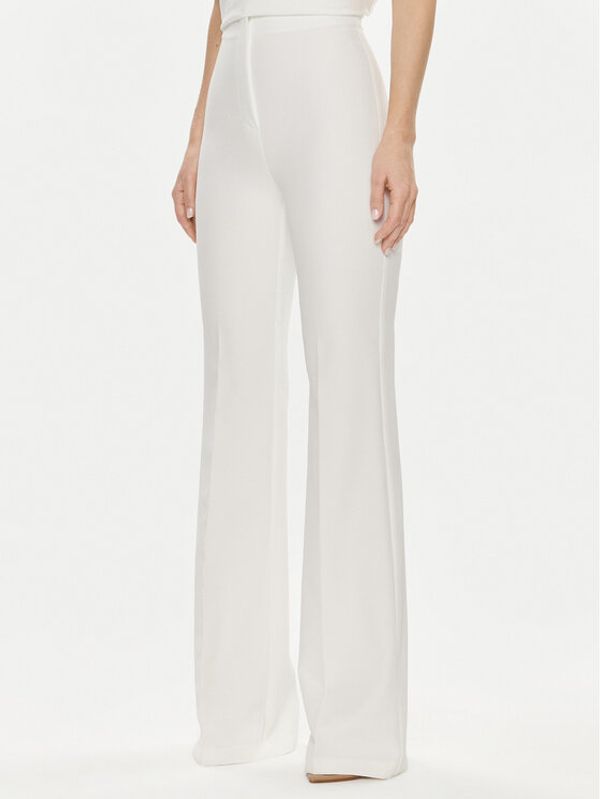 Babylon Babylon Hlače iz tkanine S00563 Bela Regular Fit