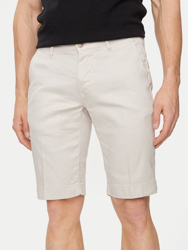 Baldessarini Baldessarini Kratke hlače iz tkanine B1 16939.6666 Écru Regular Fit