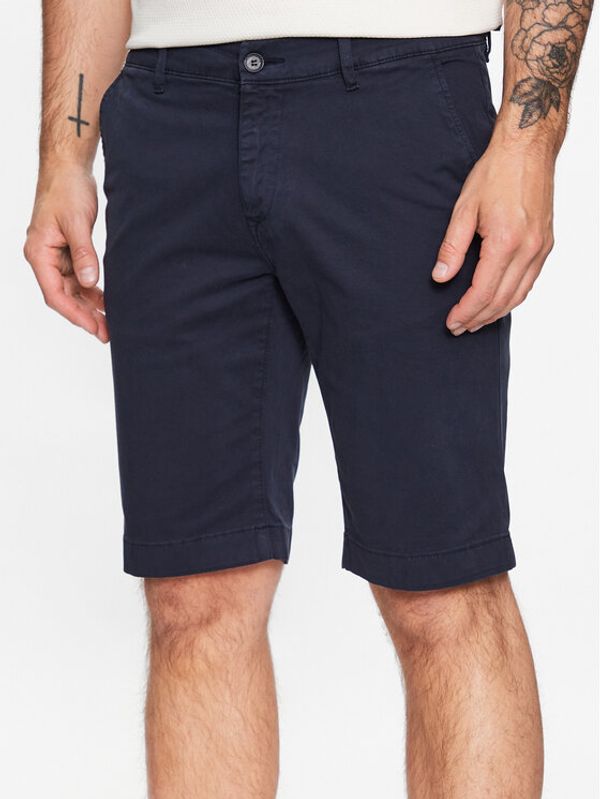 Baldessarini Baldessarini Kratke hlače iz tkanine B1 16939/000/2200 Mornarsko modra Regular Fit