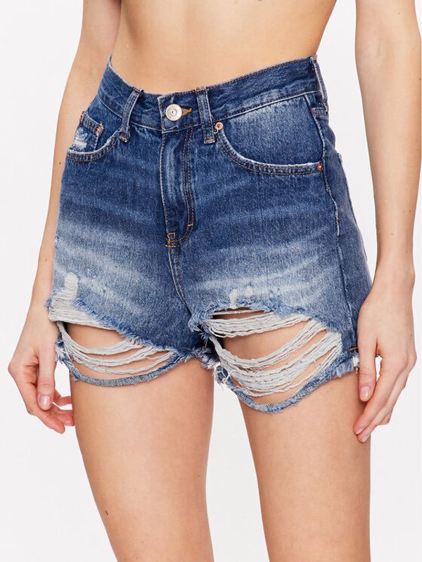 BDG Urban Outfitters BDG Urban Outfitters Jeans kratke hlače BDG ALINE SHORT RIPS 76831809 Modra Regular Fit