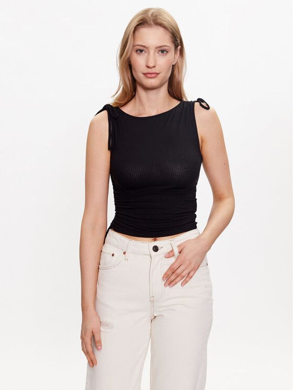 BDG Urban Outfitters BDG Urban Outfitters Top BDG AYSM RUCHED TANK 76468875 Črna Slim Fit