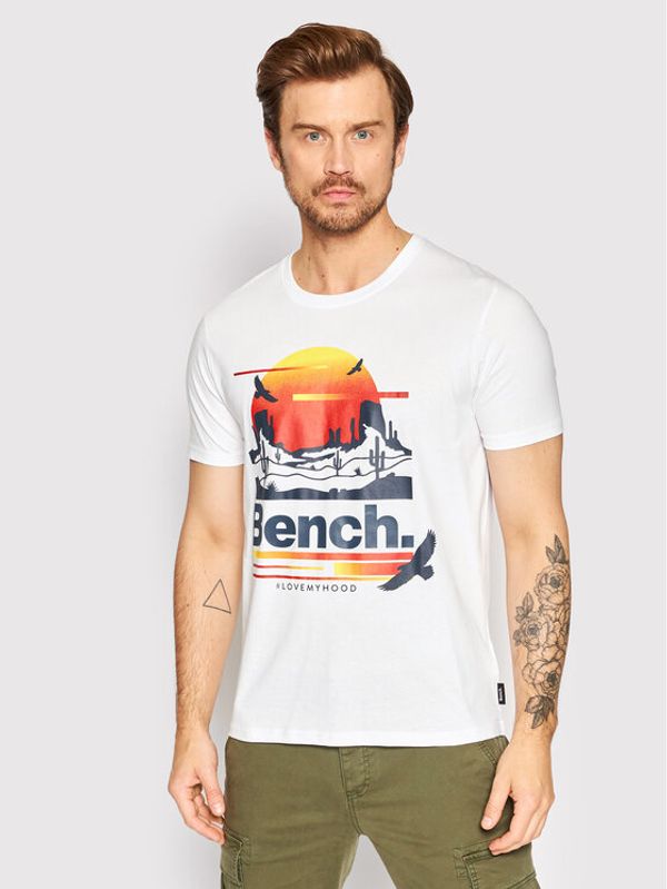 Bench Bench Majica Mendota 120695 Bela Regular Fit