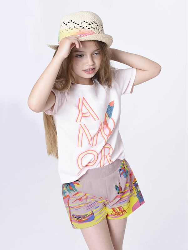 Billieblush Billieblush Kratke hlače iz tkanine U14655 Roza Regular Fit