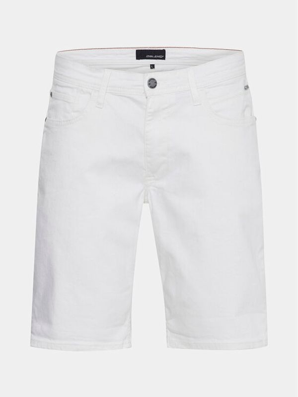 Blend Blend Jeans kratke hlače 20713333 Bela Slim Fit