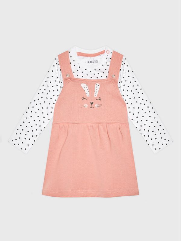 Blue Seven Blue Seven Komplet bodija in obleke 473159 Roza Regular Fit