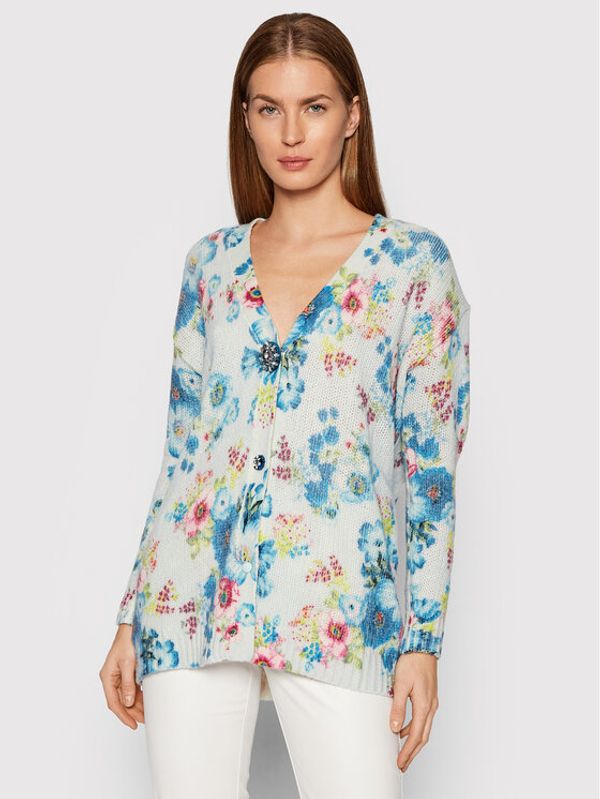 Blugirl Blumarine Blugirl Blumarine Pletena jopica RH1104-MAB00 Modra Regular Fit