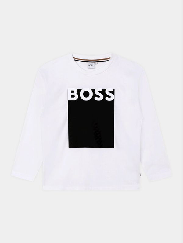 Boss Boss Bluza J25O75 D Bela Loose Fit