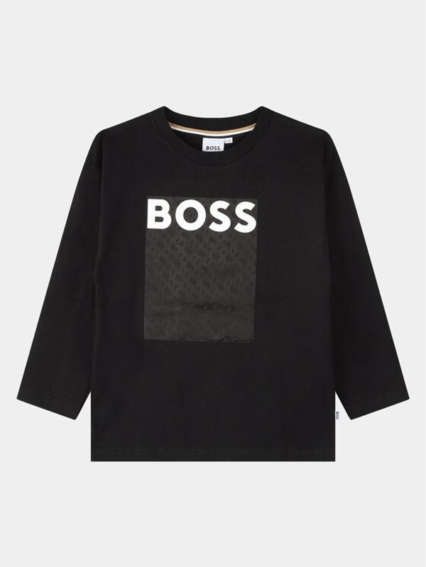 Boss Boss Bluza J25O75 S Črna Loose Fit