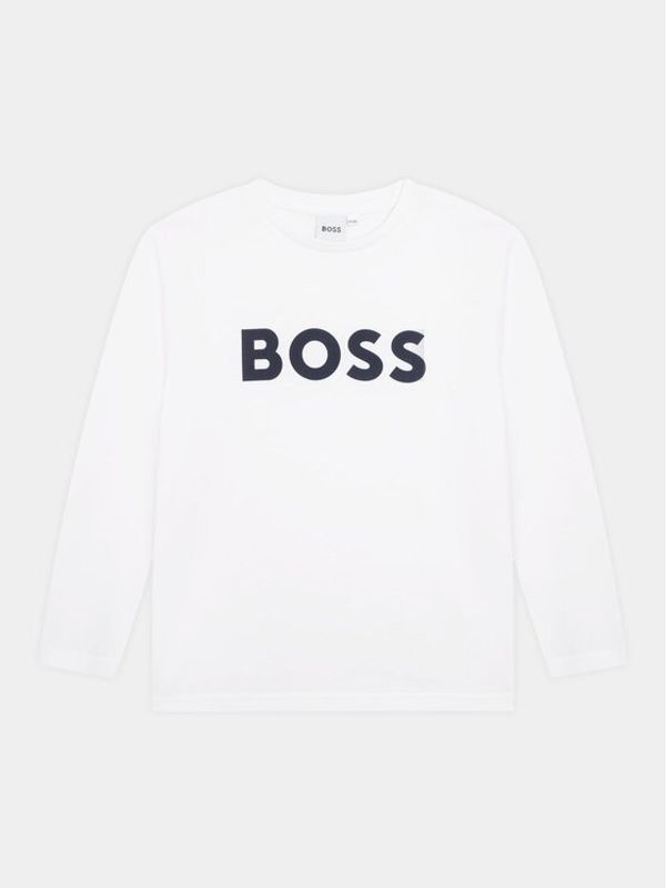 Boss Boss Bluza J25P25 D Bela Regular Fit