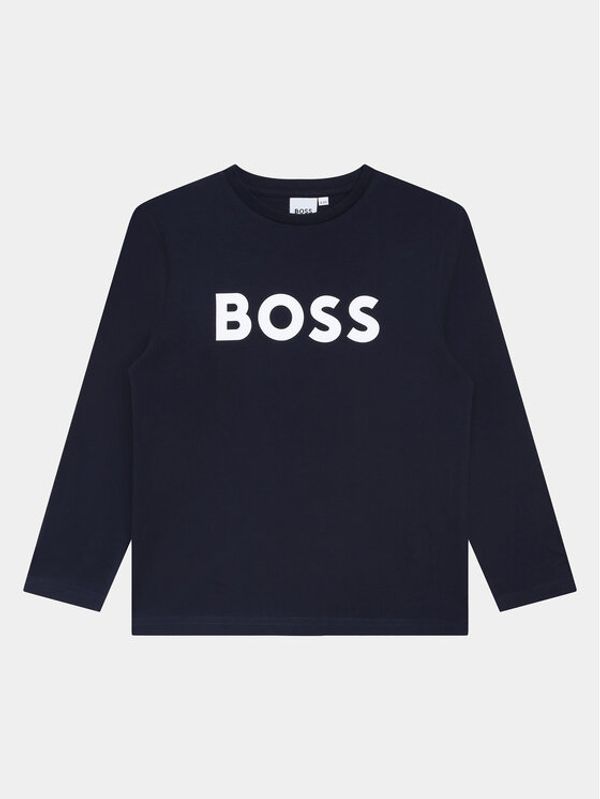 Boss Boss Bluza J25P25 D Mornarsko modra Regular Fit
