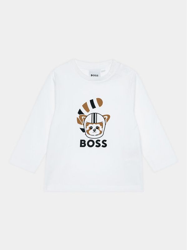 Boss Boss Bluza J95363 Bela Regular Fit