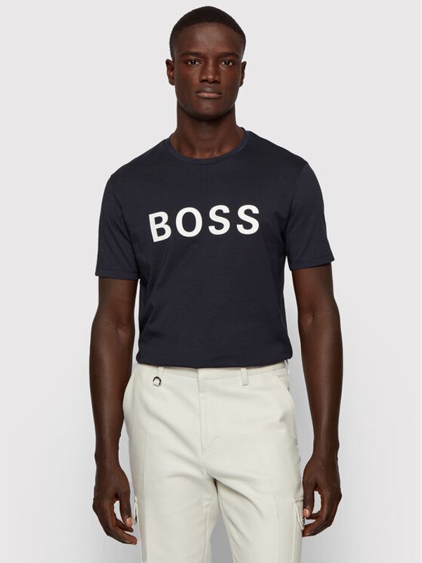 Boss Boss Majica Tiburt 171_BB 50430889 Mornarsko modra Regular Fit