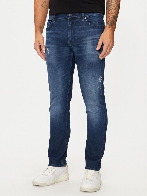 Boss Boss Jeans hlače Delaware 50526956 Mornarsko modra Slim Fit