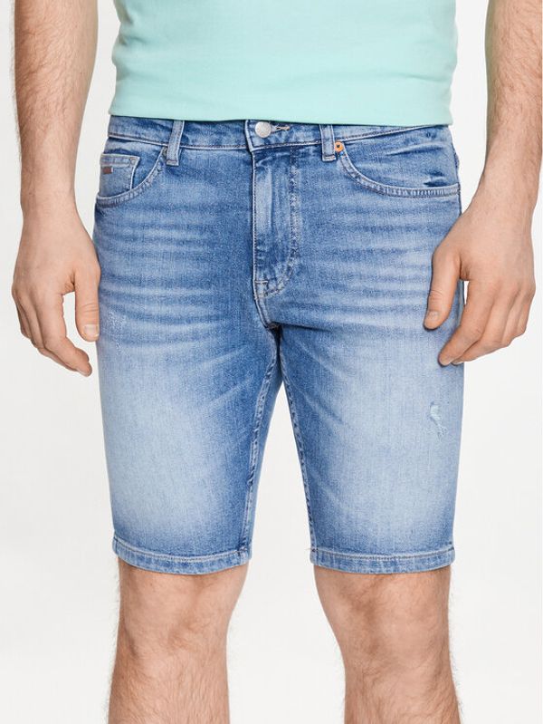 Boss Boss Jeans kratke hlače Delaware 50490005 Modra Slim Fit