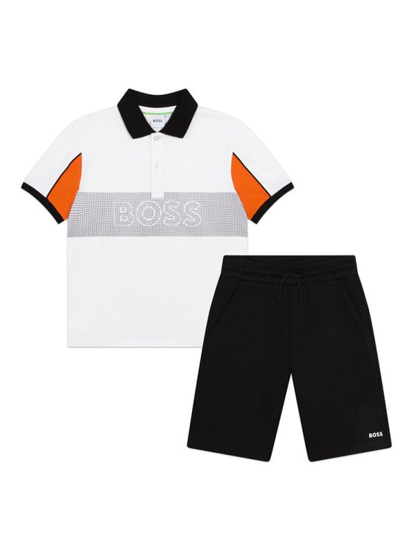 Boss Boss Komplet polo majica in hlače J28112 D Črna Regular Fit