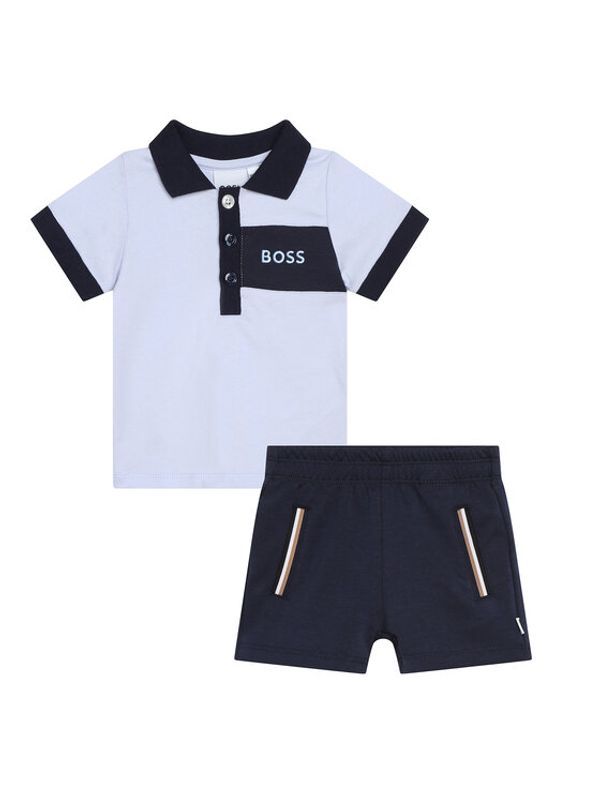 Boss Boss Komplet polo majica in hlače J98419 Mornarsko modra Regular Fit