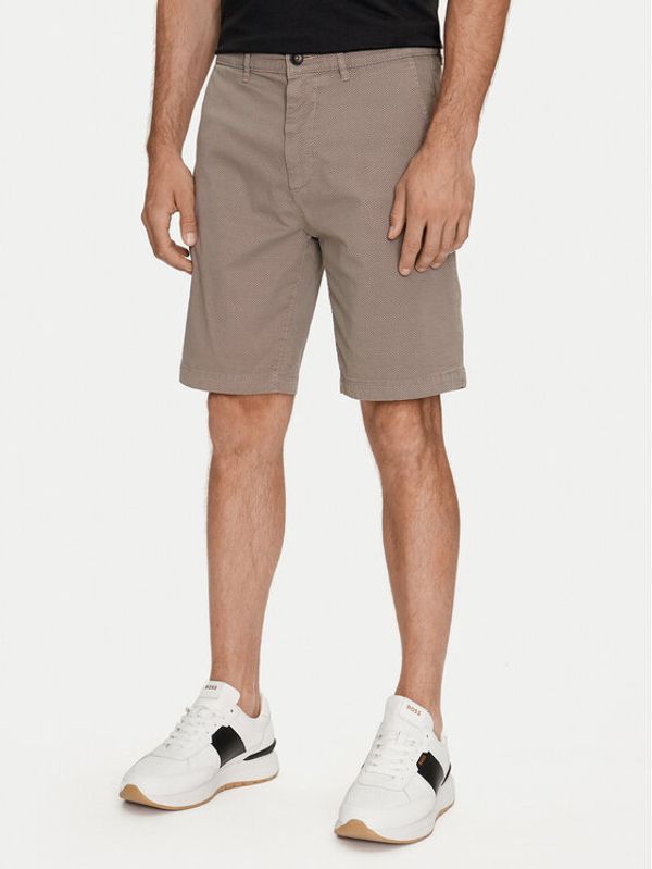 Boss Boss Kratke hlače iz tkanine Chino-Slim-Shorts 50513035 Rjava Slim Fit