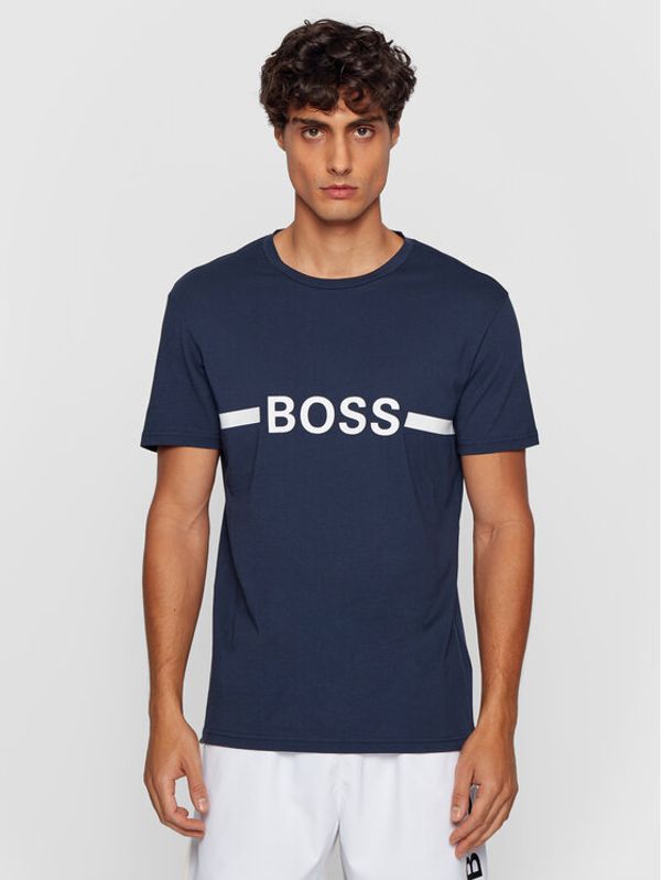 Boss Boss Majica 50437367 Mornarsko modra Slim Fit