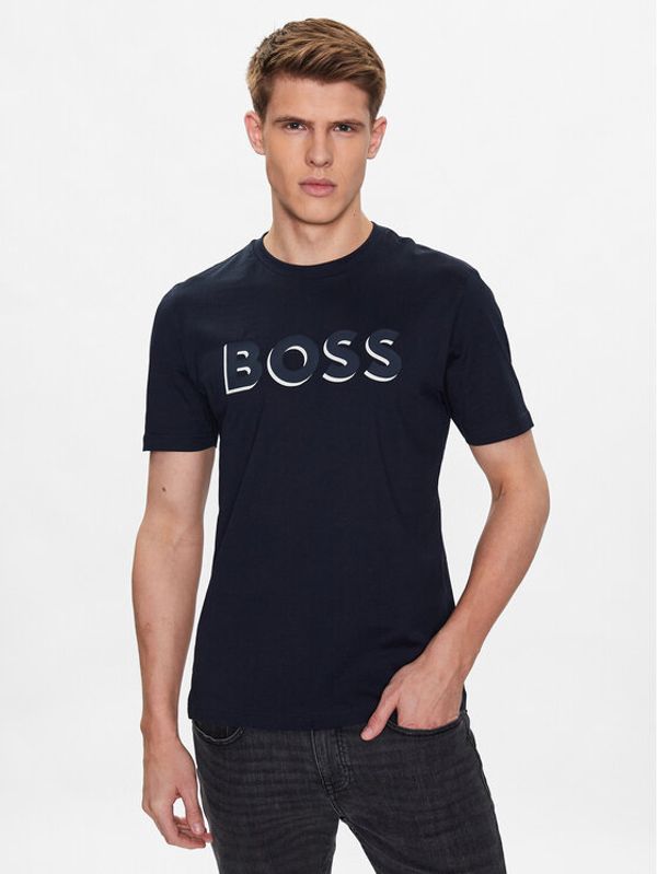 Boss Boss Majica 50481611 Mornarsko modra Regular Fit