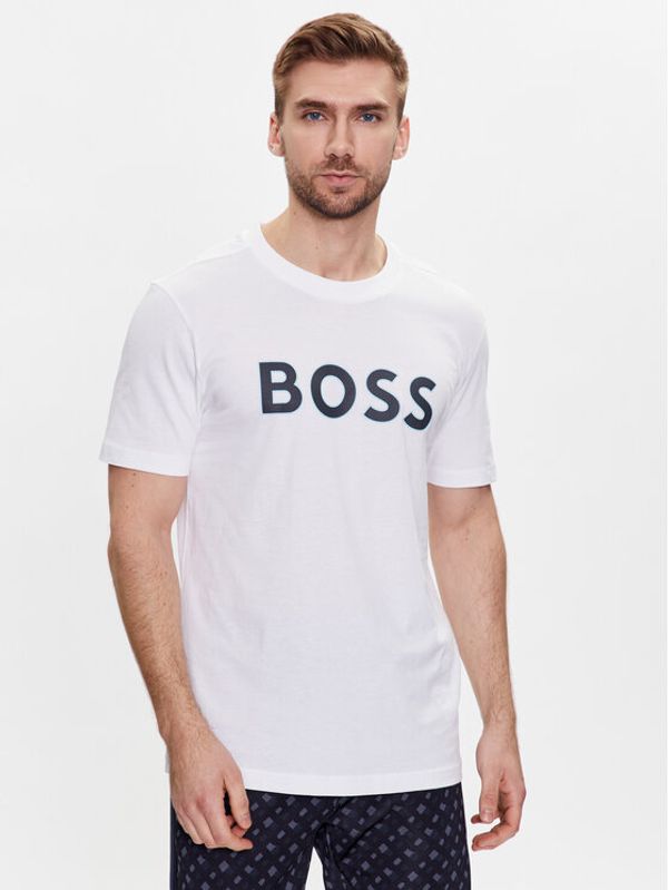 Boss Boss Majica 50488793 Bela Regular Fit