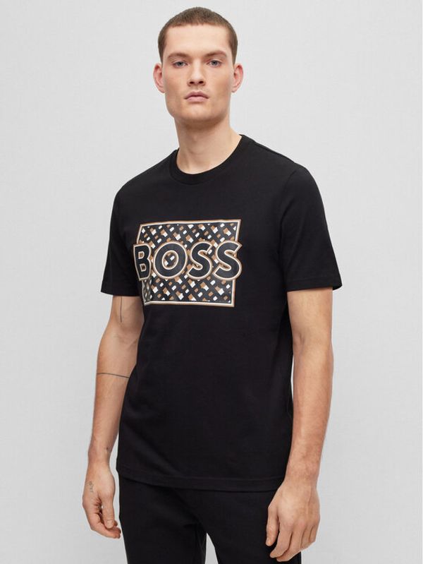 Boss Boss Majica 50489334 Črna Regular Fit