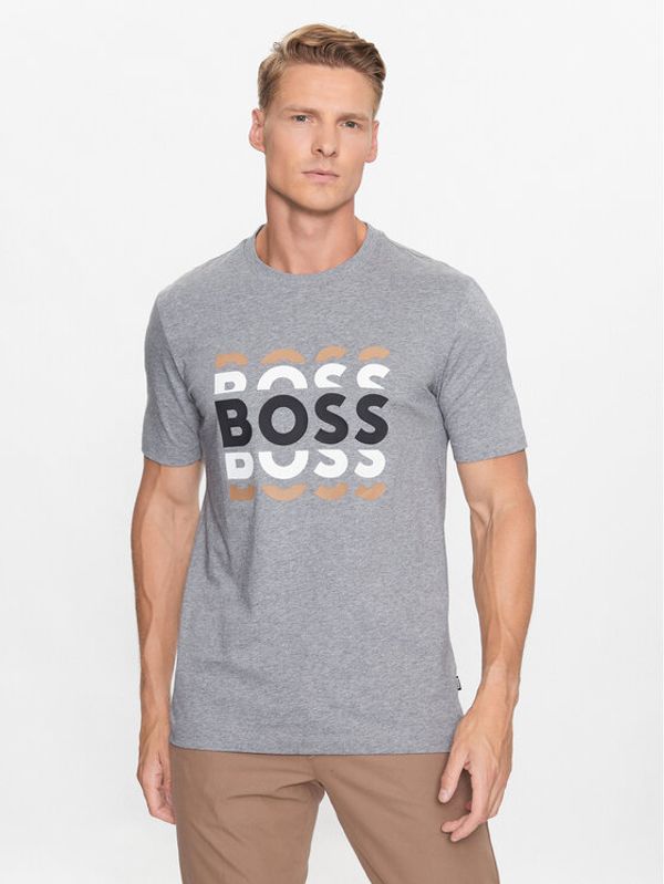 Boss Boss Majica 50495735 Siva Regular Fit