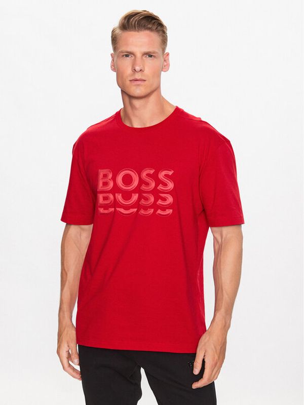 Boss Boss Majica 50495876 Rdeča Regular Fit