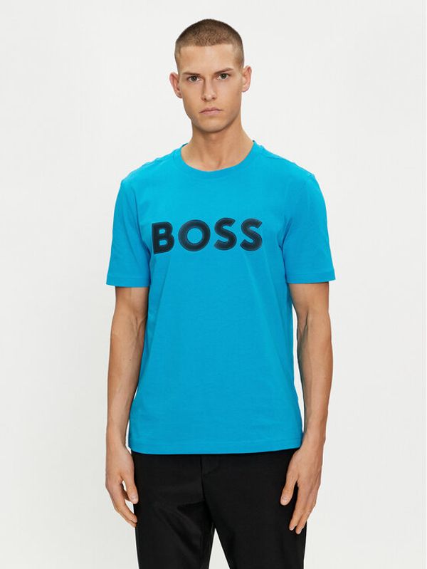 Boss Boss Majica 50512866 Modra Regular Fit