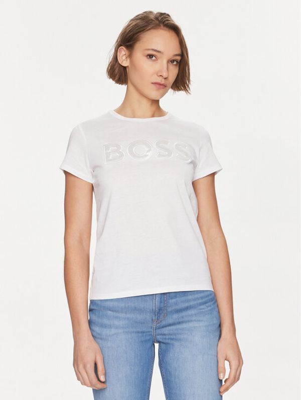 Boss Boss Majica Eventsa 50514967 Bela Regular Fit