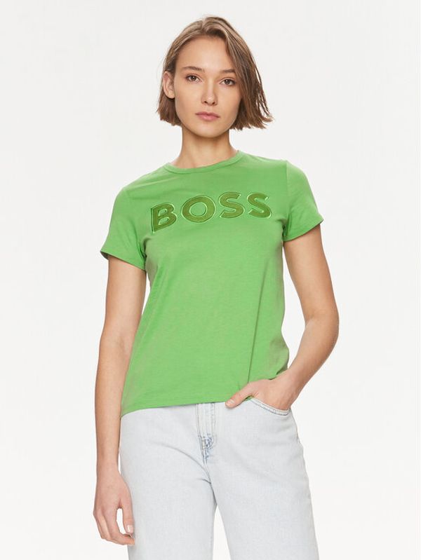 Boss Boss Majica Eventsa 50514967 Zelena Regular Fit