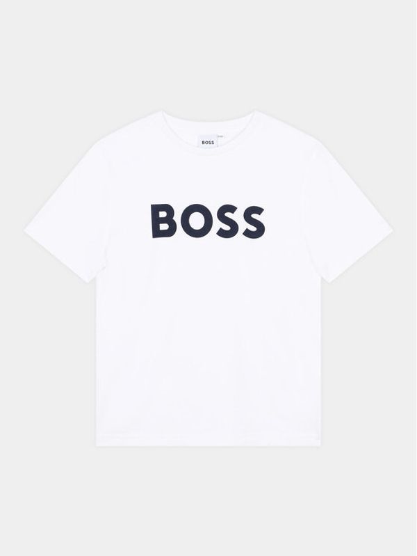 Boss Boss Majica J25P24 D Bela Regular Fit