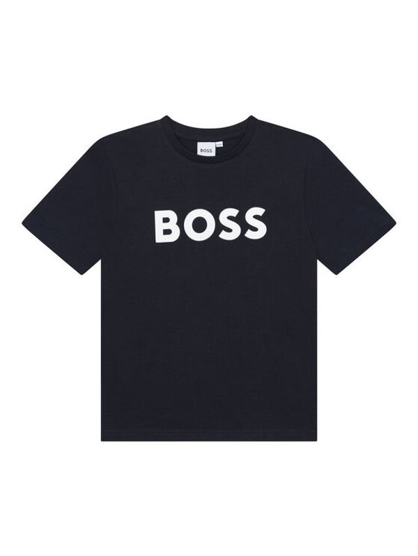 Boss Boss Majica J25P24 D Mornarsko modra Regular Fit