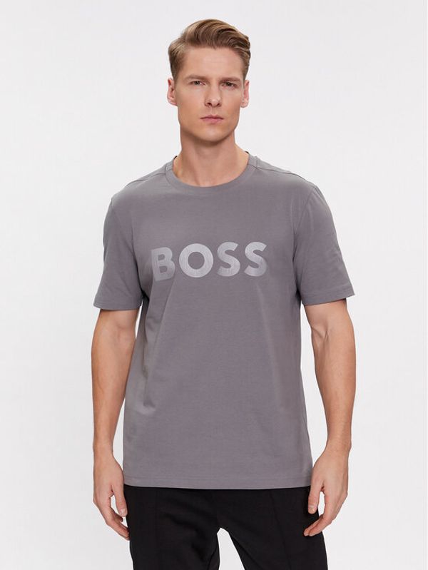 Boss Boss Majica Mirror 1 50506363 Siva Regular Fit