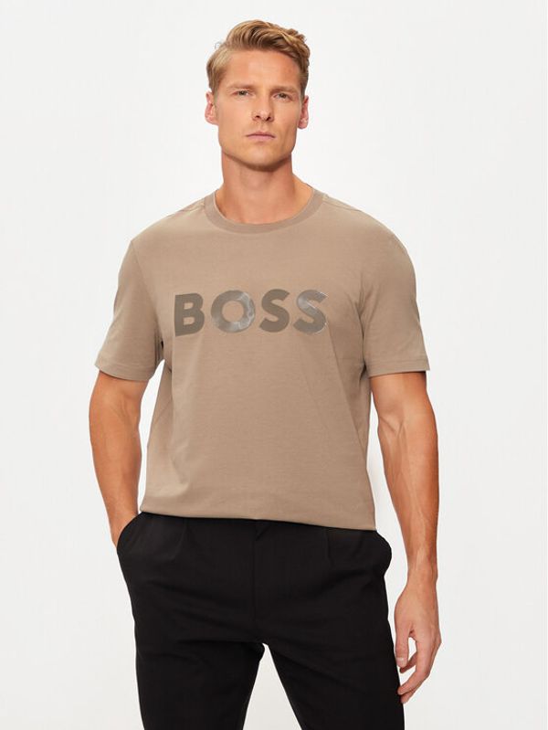 Boss Boss Majica Mirror 2 50525087 Zelena Regular Fit