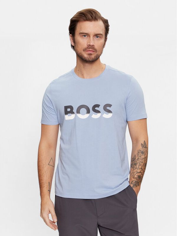 Boss Boss Majica Tee 1 50477616 Modra Regular Fit