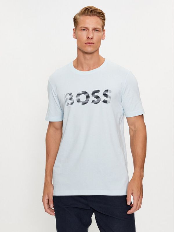 Boss Boss Majica Tee 1 50494106 Modra Regular Fit