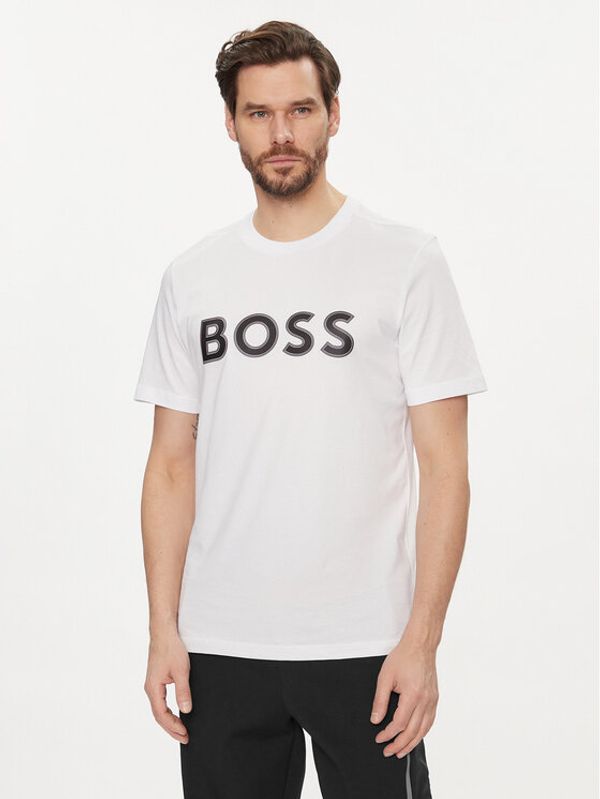 Boss Boss Majica Tee 1 50506344 Bela Regular Fit