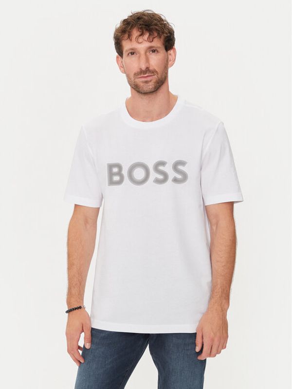 Boss Boss Majica Tee 1 50512866 Bela Regular Fit