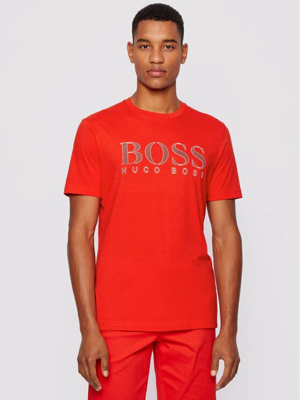 Boss Boss Majica Tee 5 50448306 Rdeča Regular Fit