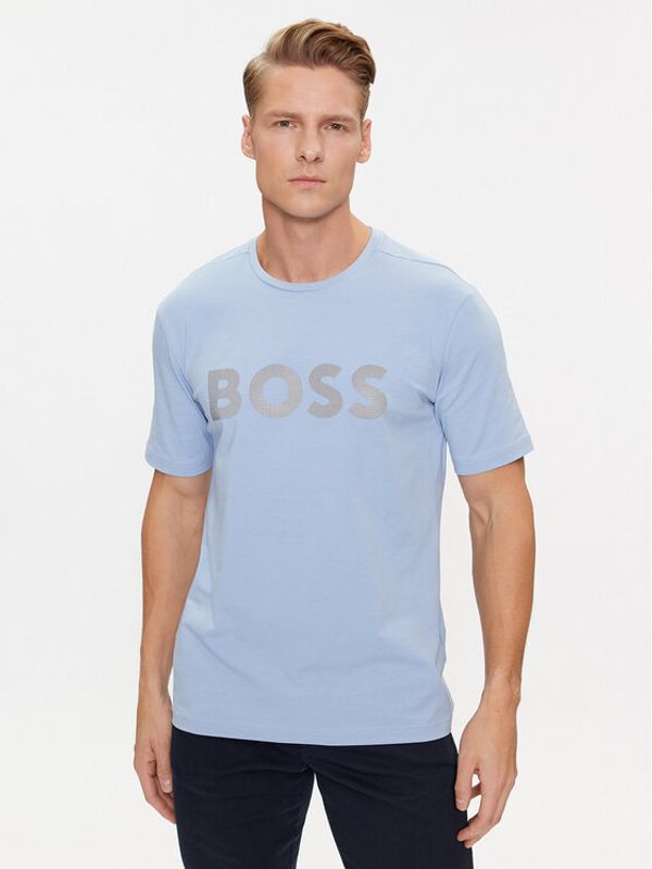 Boss Boss Majica Tee 8 50501195 Svetlo modra Regular Fit