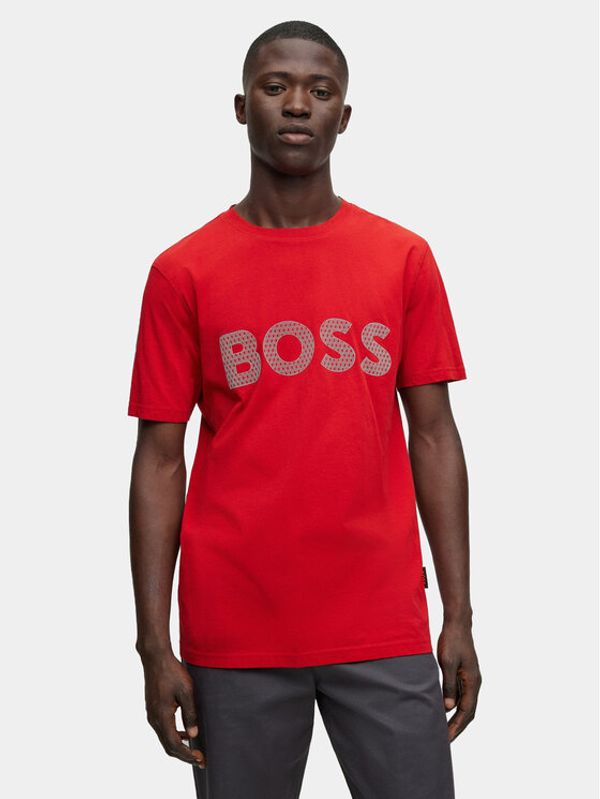 Boss Boss Majica TeeBOSSRete 50495719 Rdeča Regular Fit