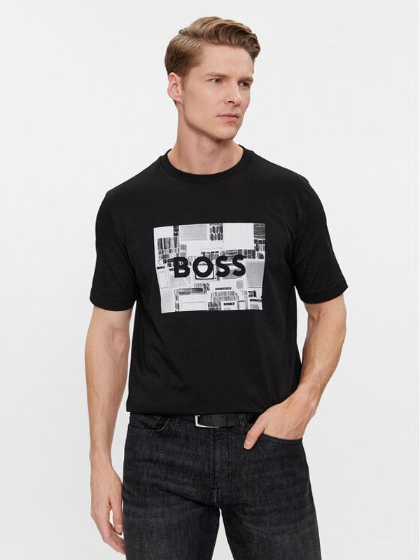 Boss Boss Majica Teeheavyboss 50510009 Črna Regular Fit