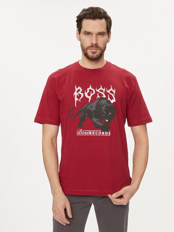 Boss Boss Majica TeePantera 50510223 Rdeča Regular Fit