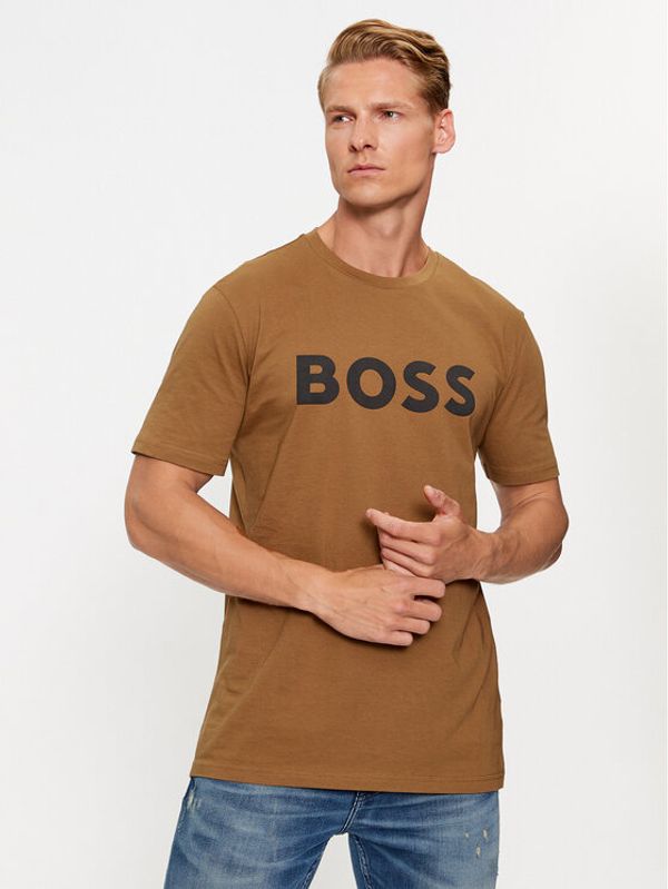 Boss Boss Majica Thinking 1 50481923 Bež Regular Fit